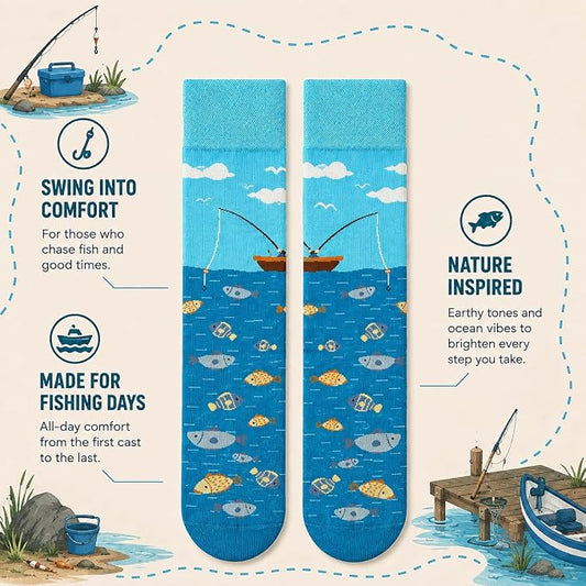 I'd Rather Be Fishing Socks