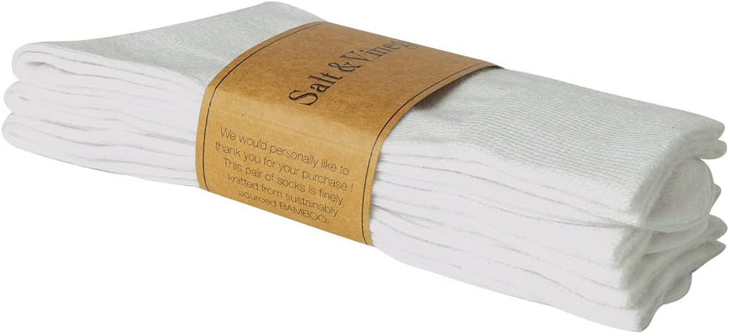 Bambu Dress Socks White