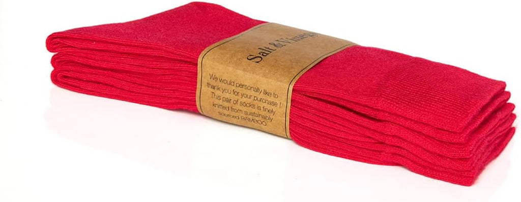 Bambu Dress Socks Red