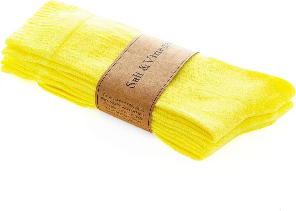 Bambu Crew Socks Yellow