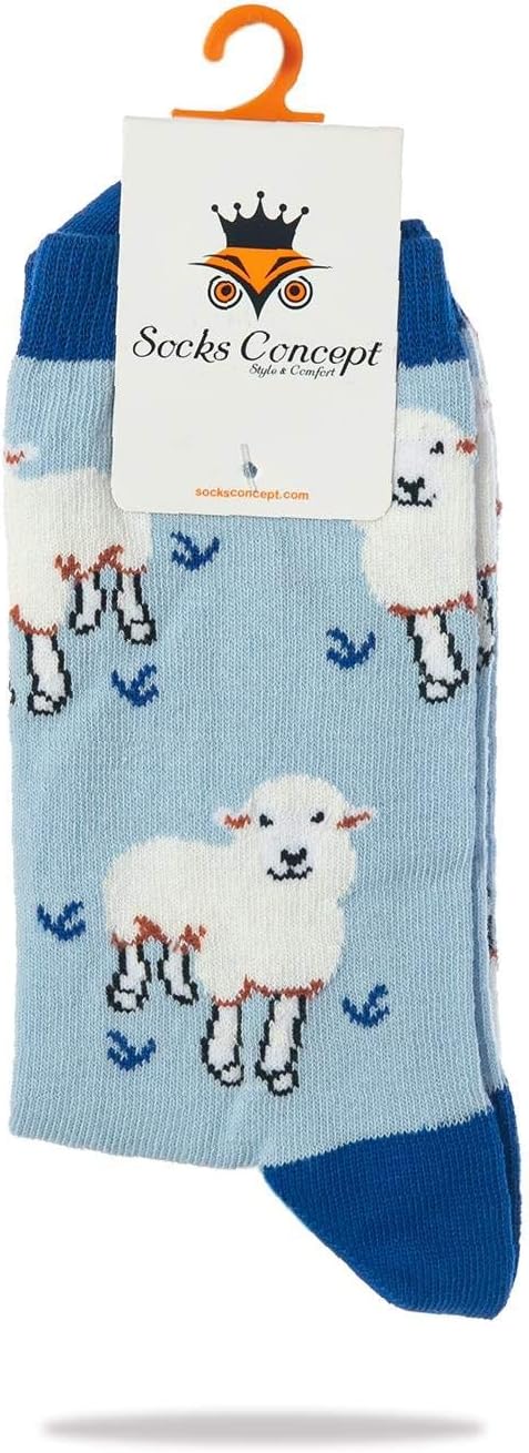 Baa Baa Sheep Funky Socks |Blue