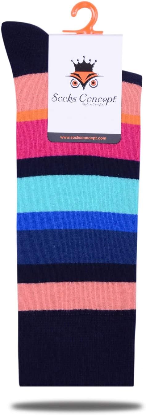 Striped Novelty Crew Socks