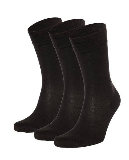 Salt & Vinegar Mens & Womens Bamboo Socks, 3 Pack Dress Socks, Soft Comfy Natural, Seamless Toe, UK Size 4-7 & 7-11