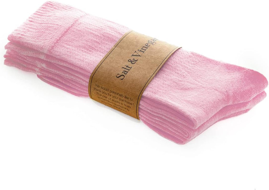 Bambu Crew Socks Rose Pink