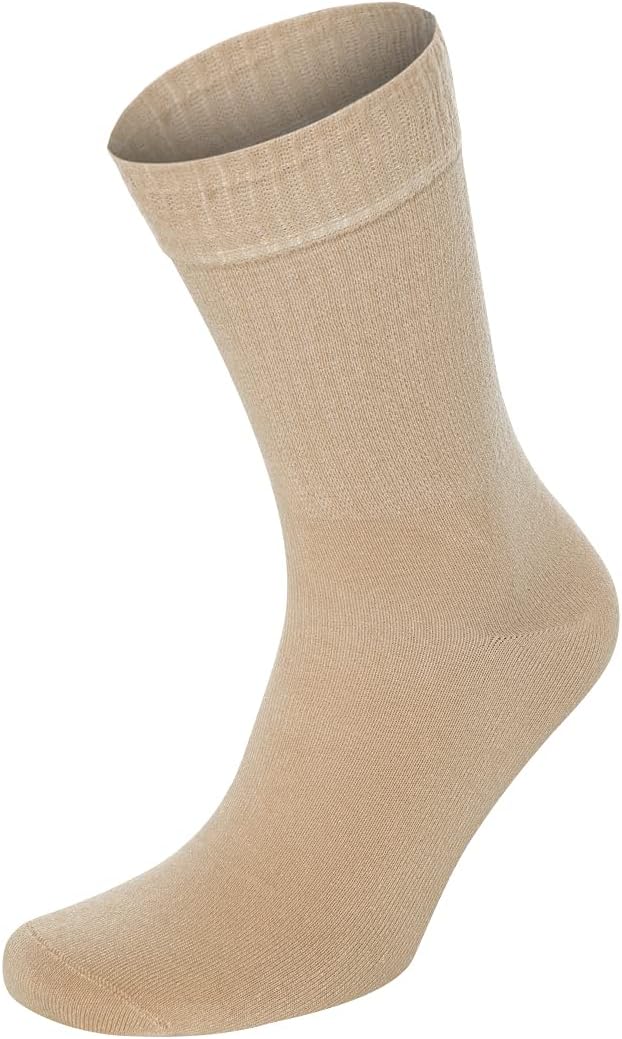 Bamboo Crew Socks Set of 3 | Soft Colours | Size 4-7 & 7-11
