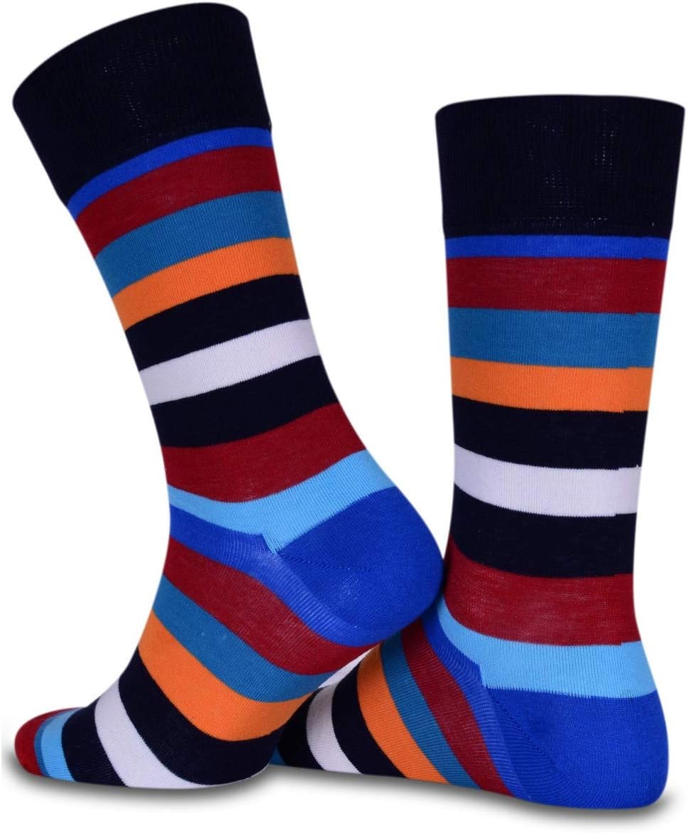 Striped Novelty Crew Socks