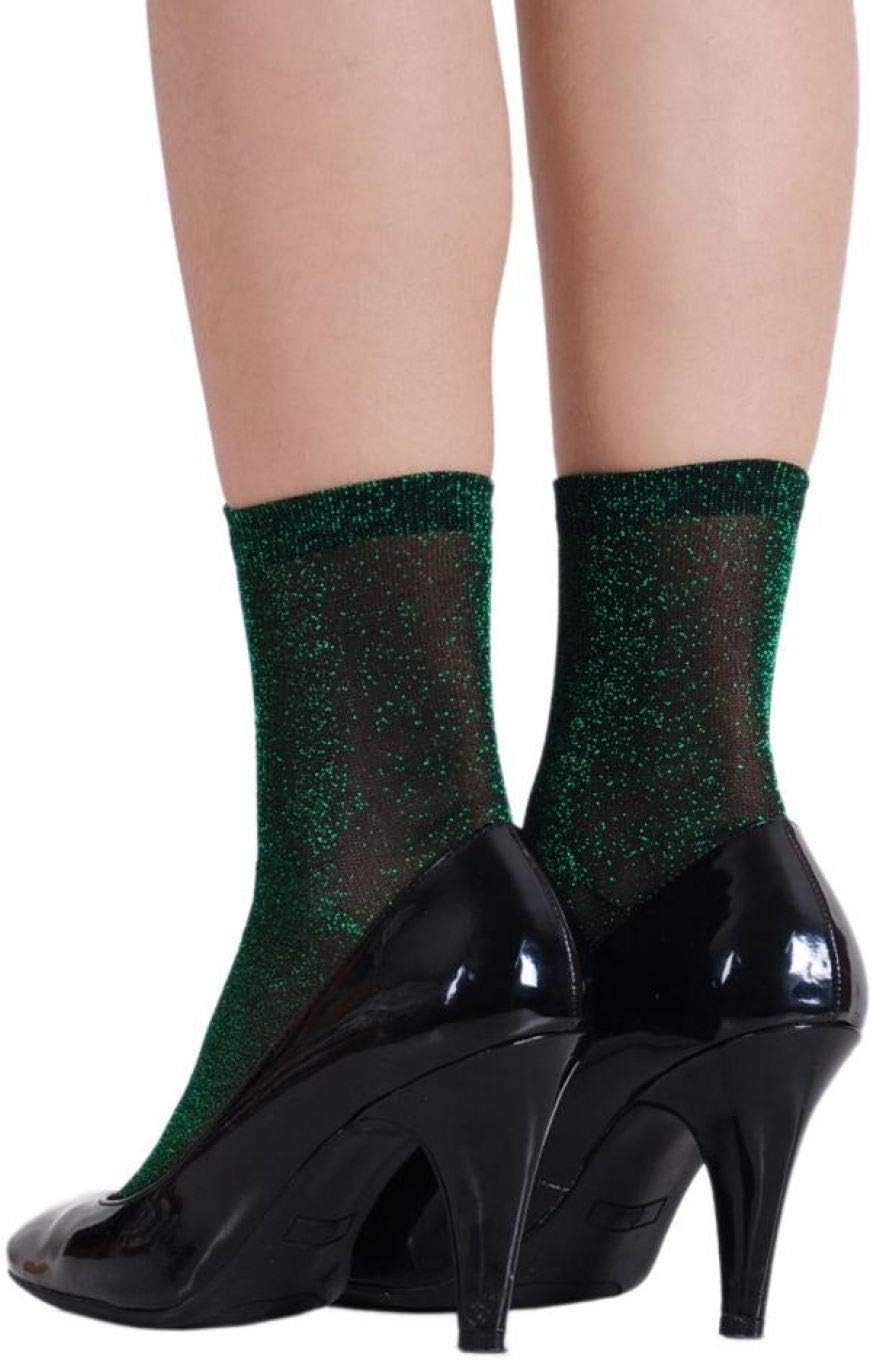 Glitter Ankle Socks Green