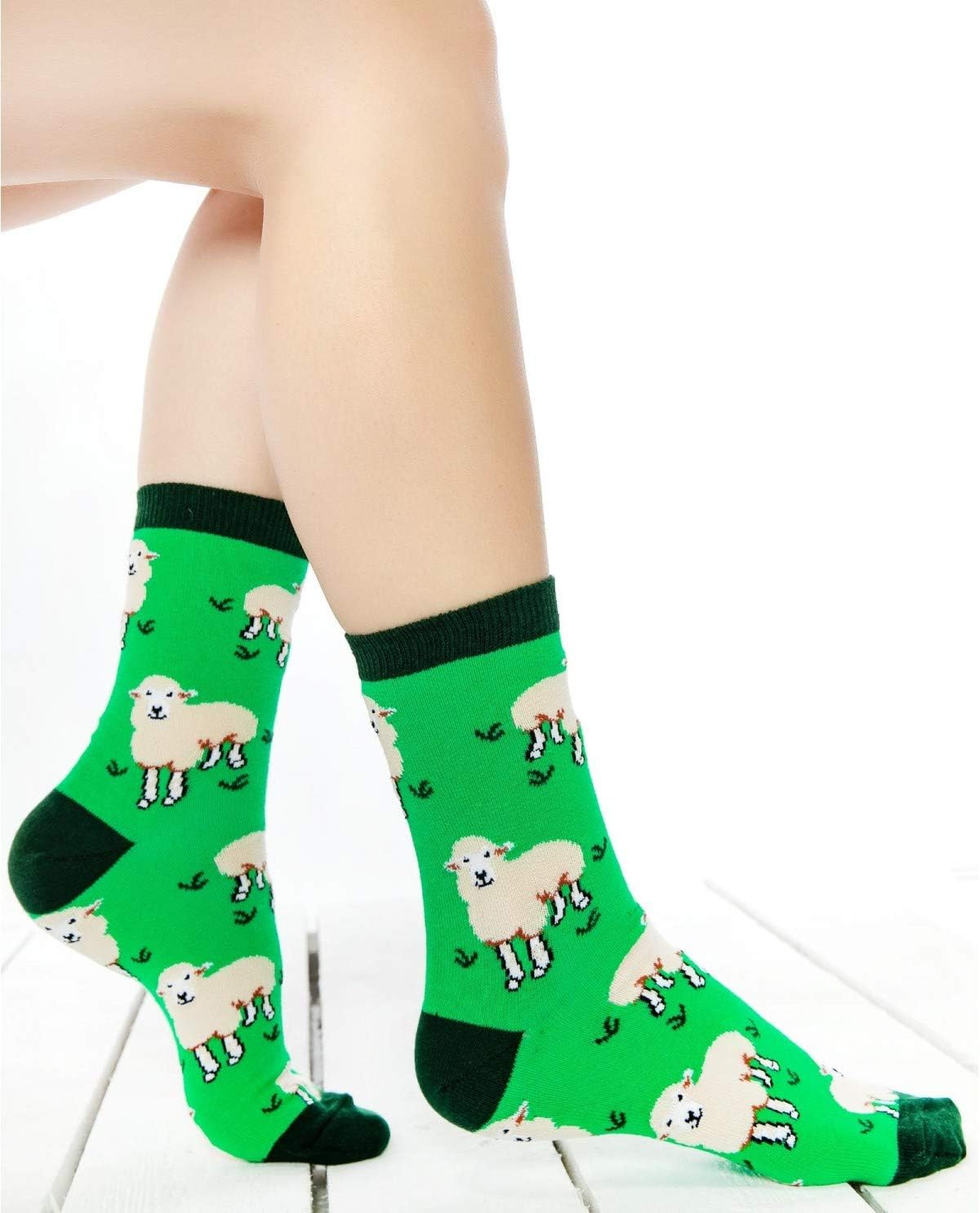 Baa Baa Sheep Funky Socks |Green
