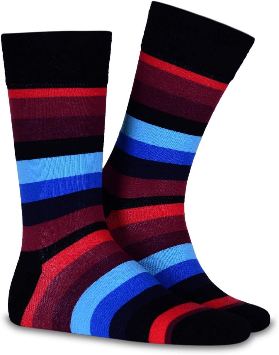 Striped Novelty Crew Socks