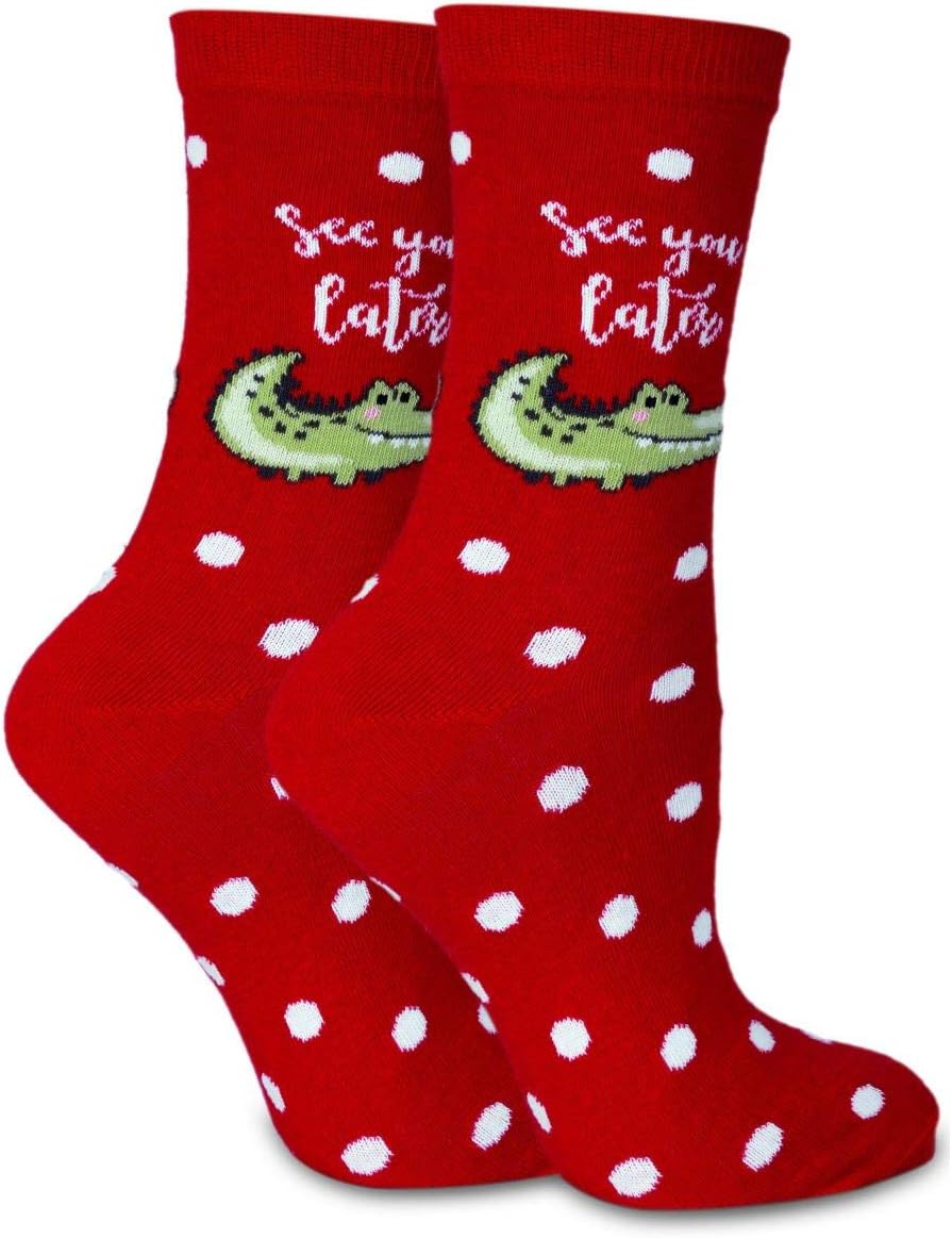 Funny Animals Cute Crocodile Funky Socks