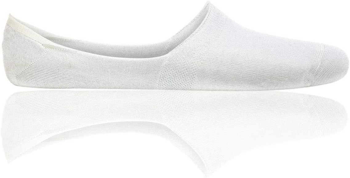 Bamboo Unisex Hidden, No Show Socks White