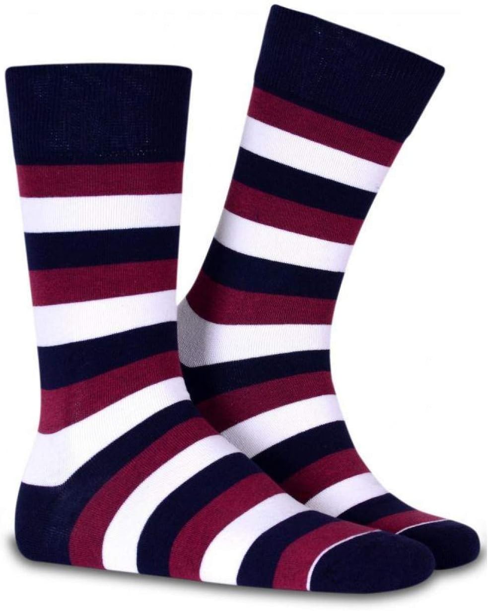 Funky Socks Set of 4 in Gift Box Striped Novelty Socks