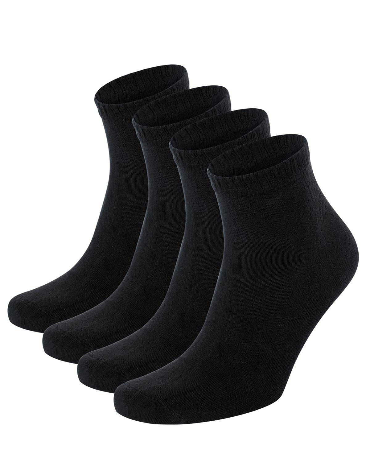 Salt & Vinegar Mens & Womens Bamboo Diabetic Crew & Ankle Socks, 3 Pack, Loose Fit, Wide, Stretchy, Seamless Toe, UK Size 4-7 & 7-11