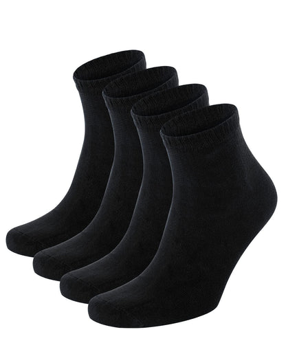 Salt & Vinegar Mens & Womens Bamboo Diabetic Crew & Ankle Socks, 3 Pack, Loose Fit, Wide, Stretchy, Seamless Toe, UK Size 4-7 & 7-11