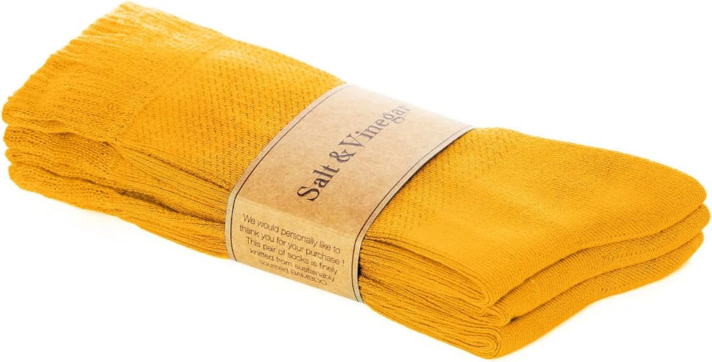 Bambu Crew Socks Mustard