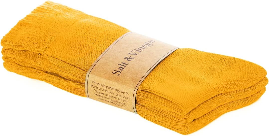 Bambu Crew Socks Mustard
