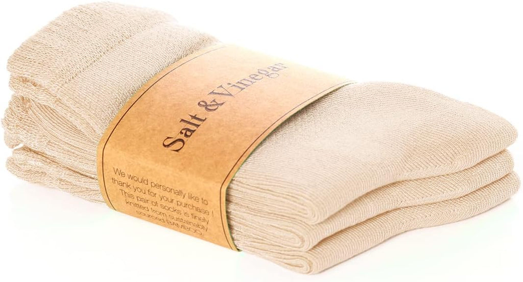 Bambu Crew Socks Nude