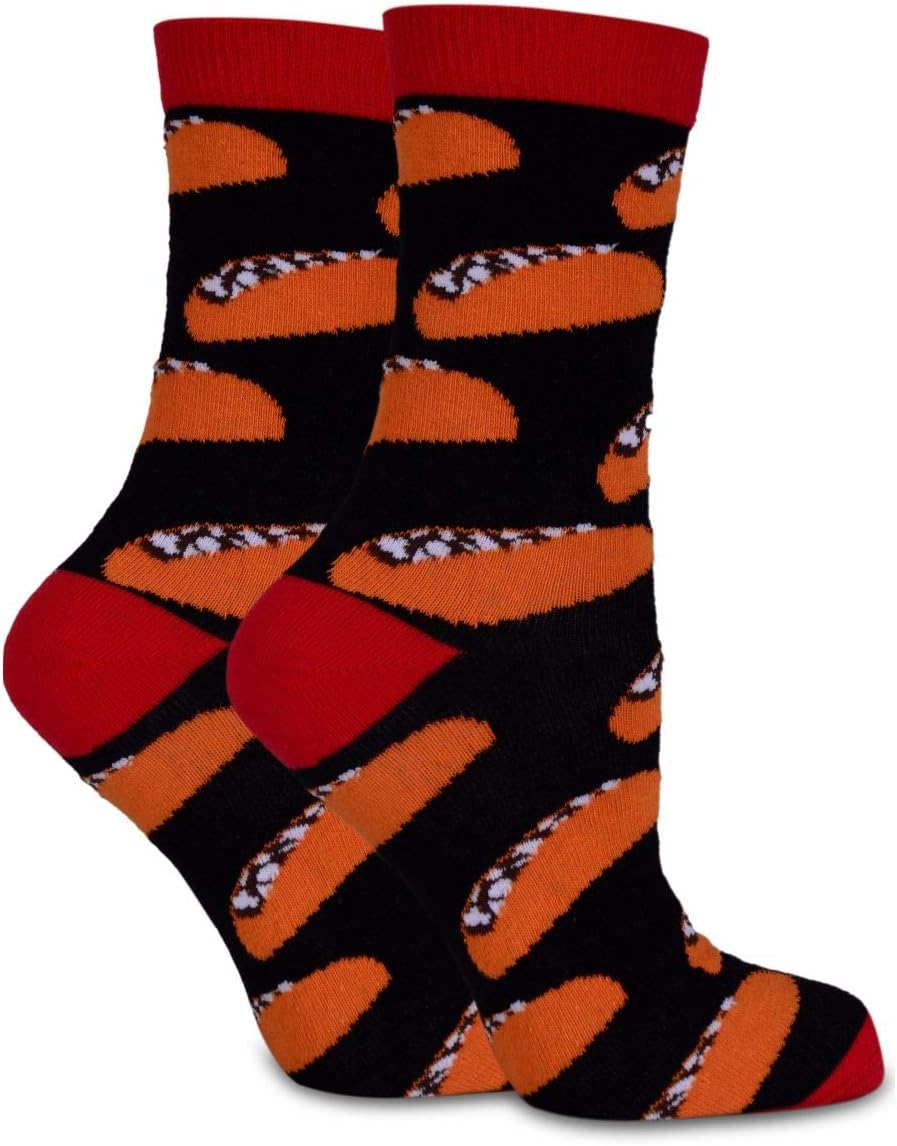 Black Taco Funny Food Socks