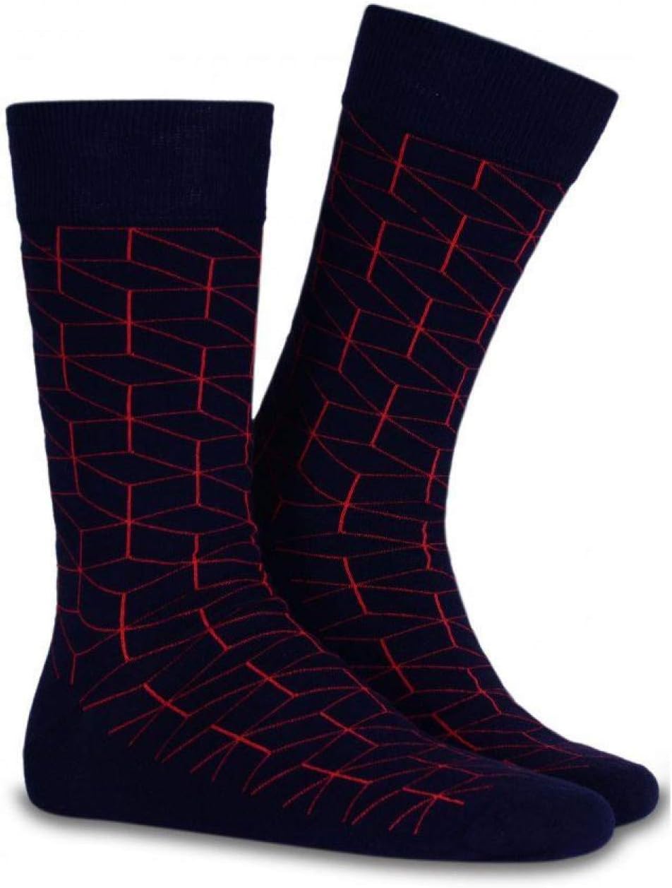 Funky Socks Set of 4 in Gift Box Geometry Novelty Socks