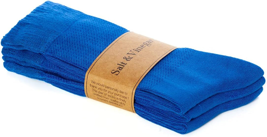 Bambu Crew Socks Cobalt Blue
