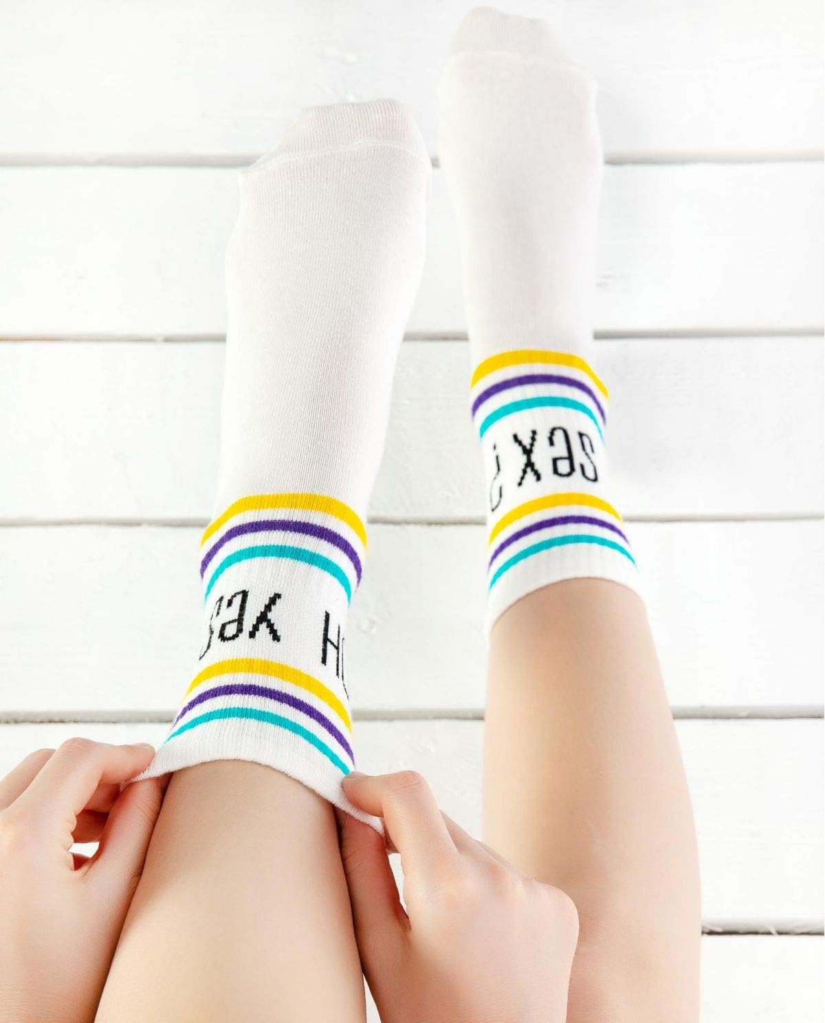 Printed Funky Socks Oh Yes Girls Funny Socks