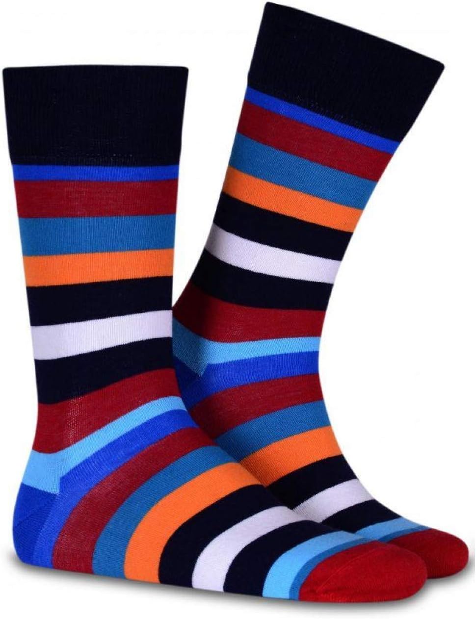Funky Socks Set of 4 in Gift Box Striped Novelty Socks