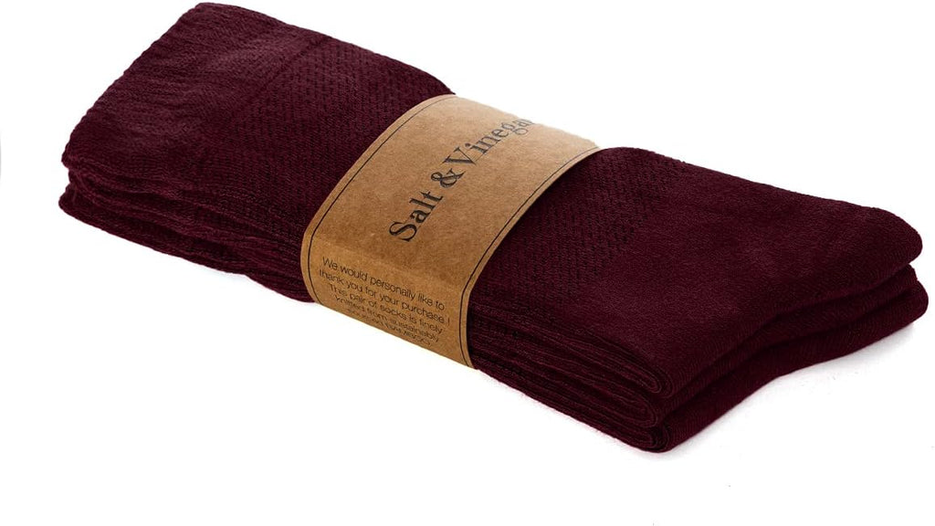 Bambu Crew Socks Wine