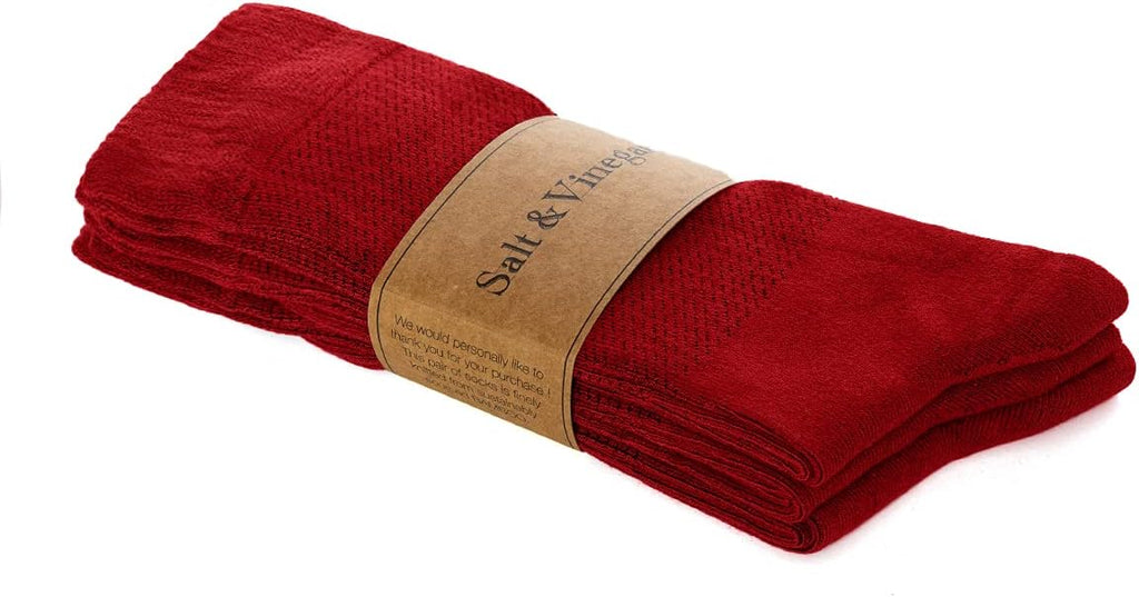 Bambu Crew Socks Red