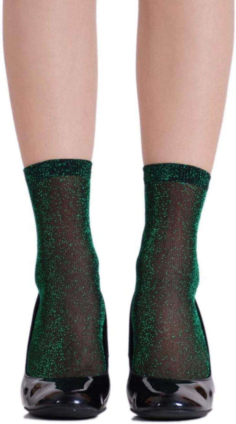 Glitter Ankle Socks Green