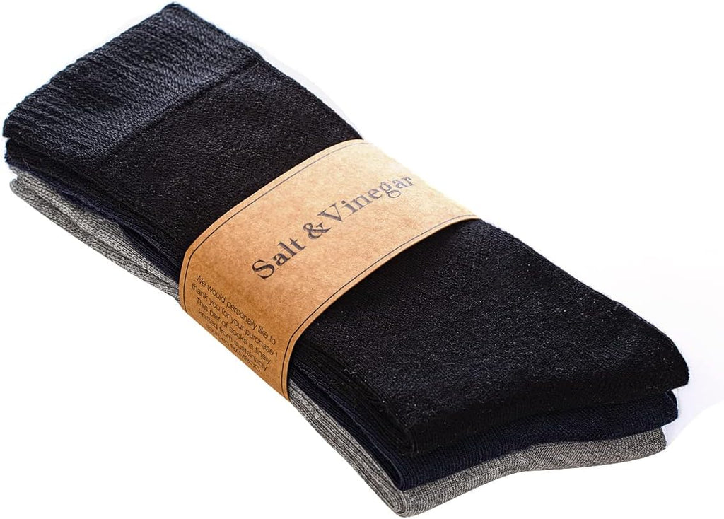 Bambu Crew Socks Black/Navy/Grey