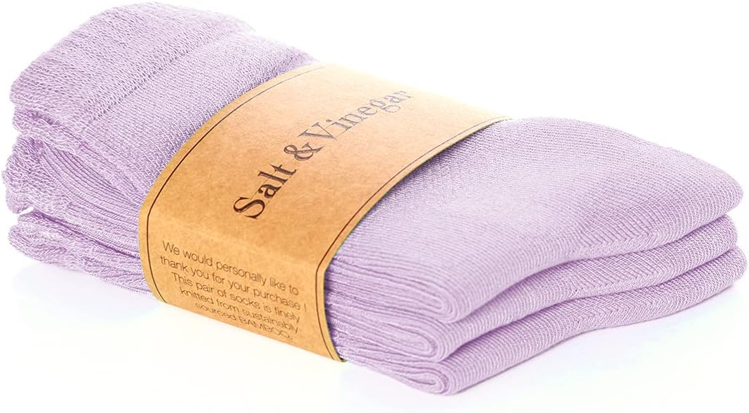 Bambu Crew Socks Lilac