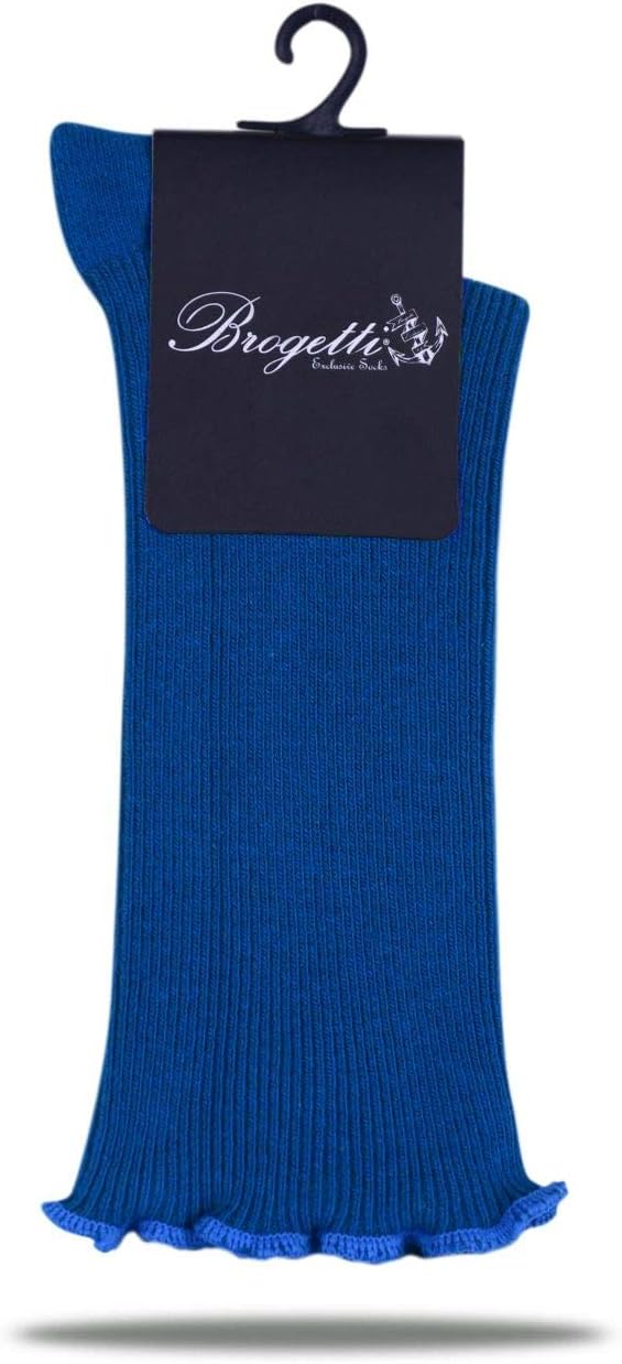 Ruffle Ankle Socks Dress Socks Blue