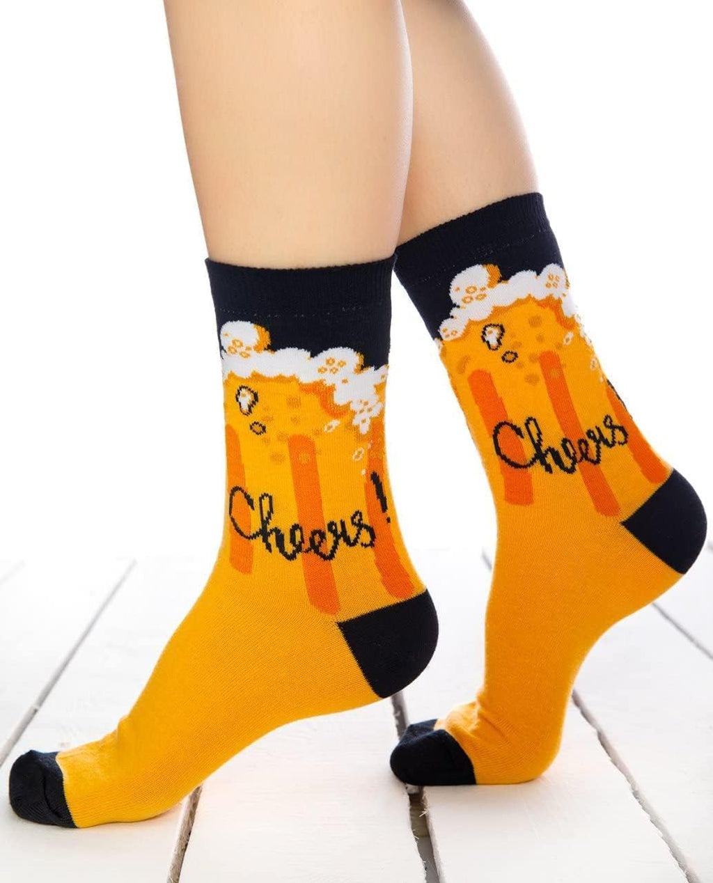 Cheers Beer Funky Novelty Socks