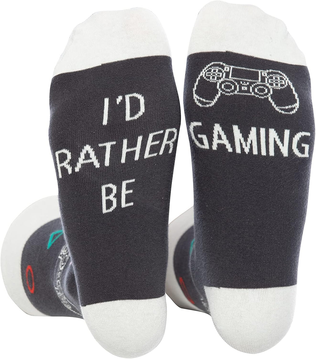 I'd Rather Be Game Lover Funny Novelty Socks