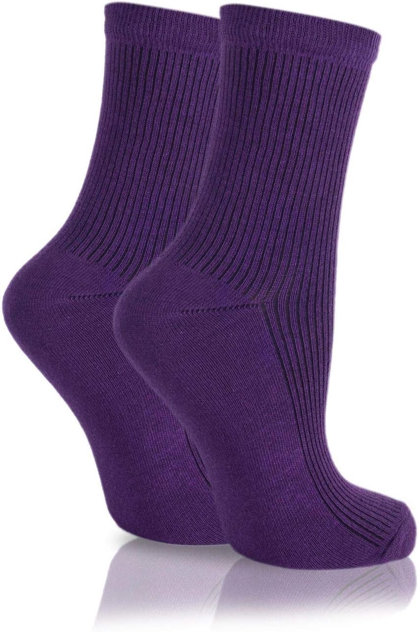 Thick Winter Crew Socks Dress Socks Purple