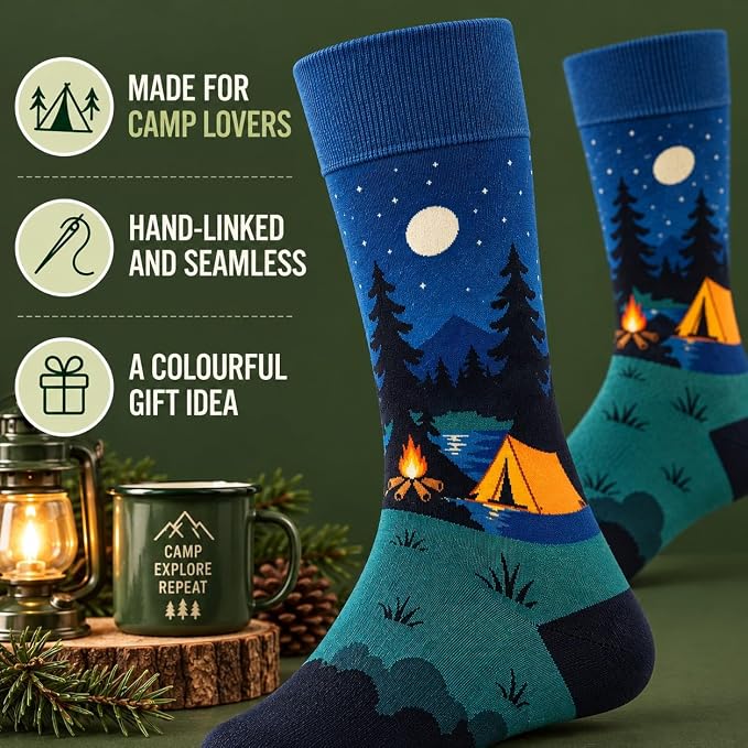 I'd Rather Be Camping Socks