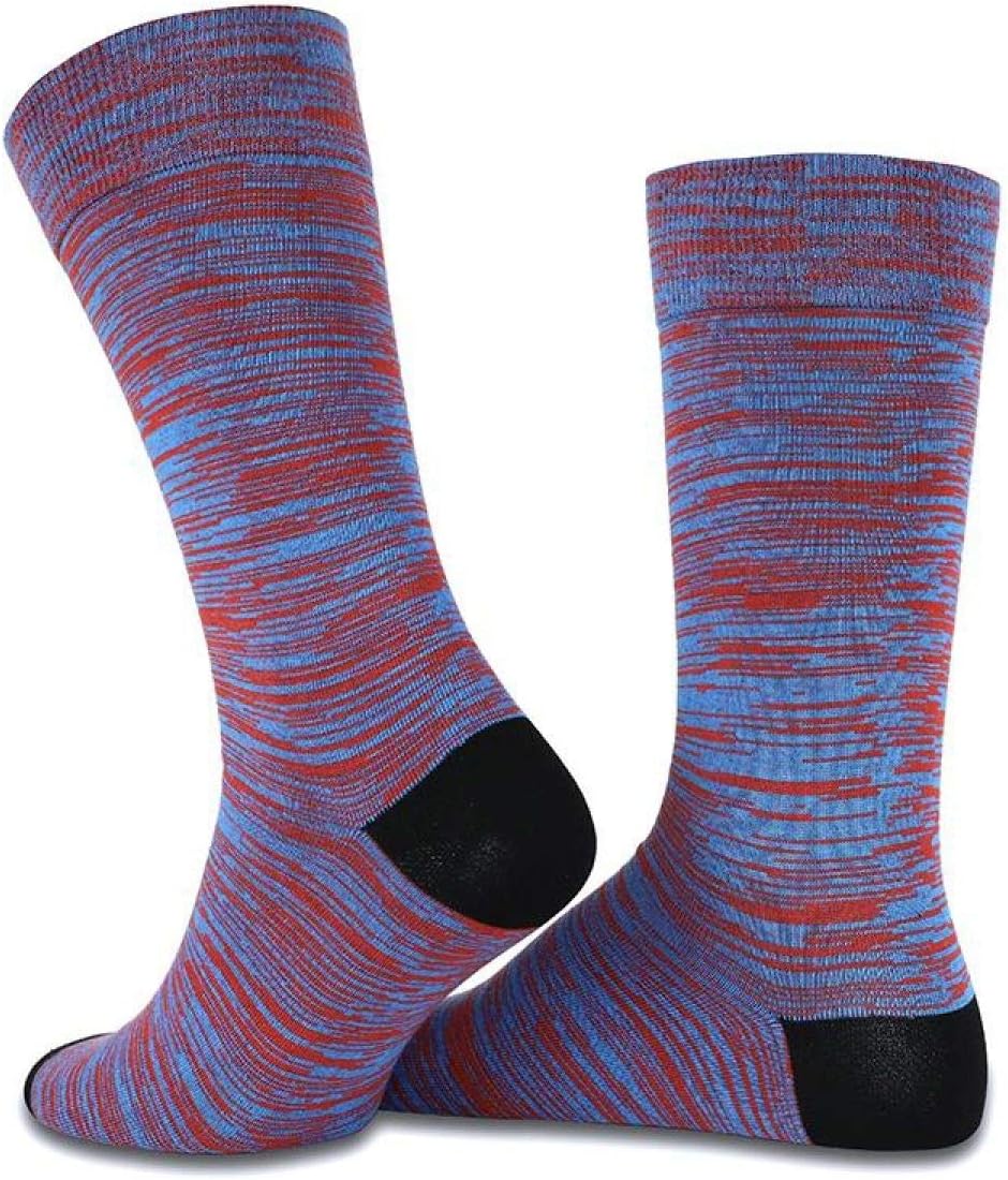 Patterned Crew Bamboo Socks Blue