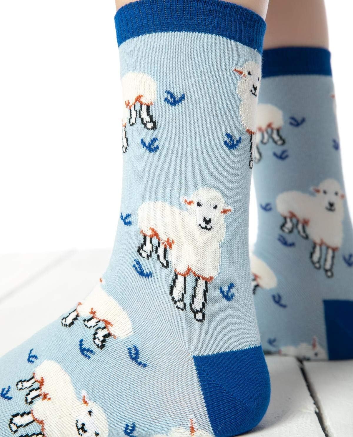 Baa Baa Sheep Funky Socks |Blue