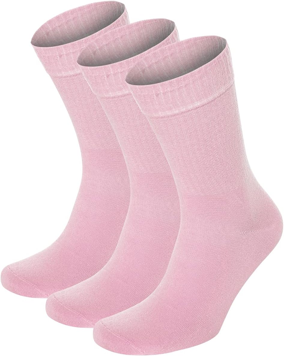 Bambu Crew Socks Rose Pink