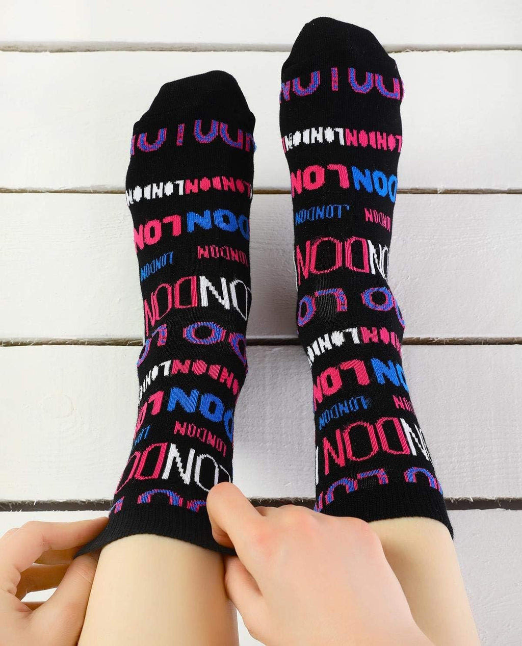 Colourful London-themed Socks | Unisex | Size 4-7