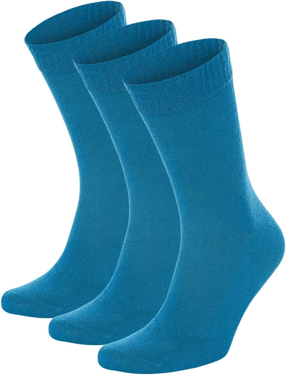 Bambu Crew Socks Puffin Blue