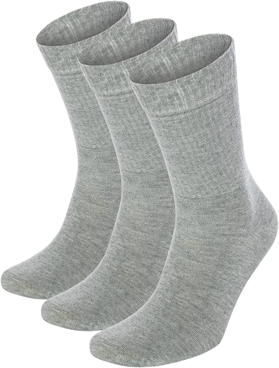Bambu Crew Socks Light Grey