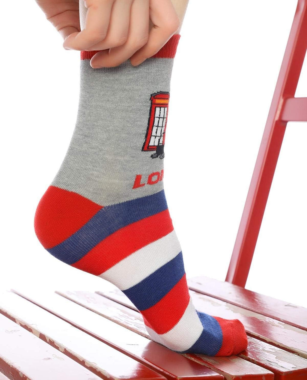 Colourful London-themed Socks | Unisex | Size 4-7