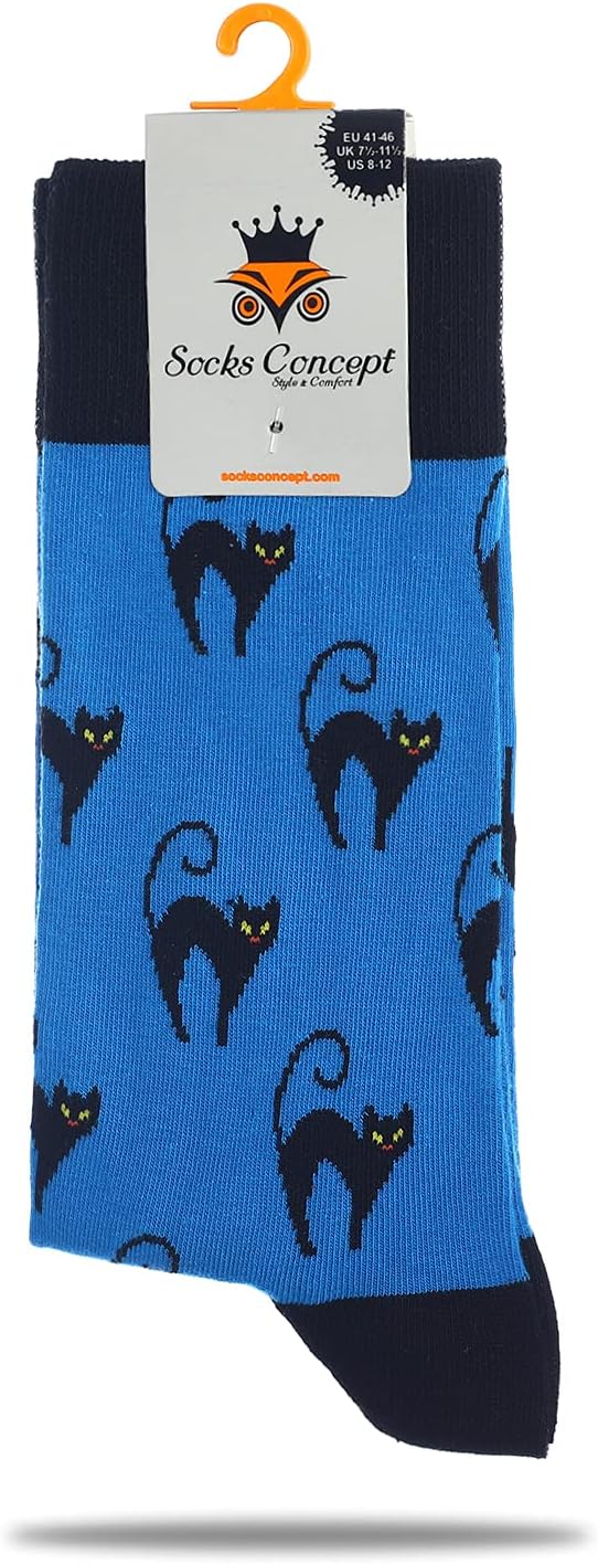 Black Cat Funky Socks Cool Socks