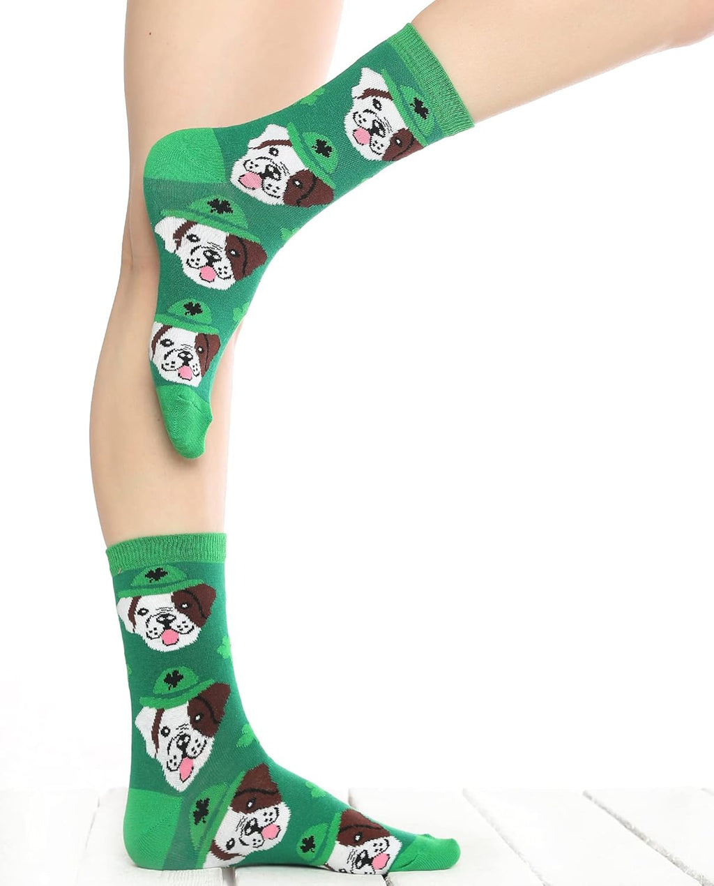 Dog with a Hat Funky Socks Cool Fun Novelty Socks