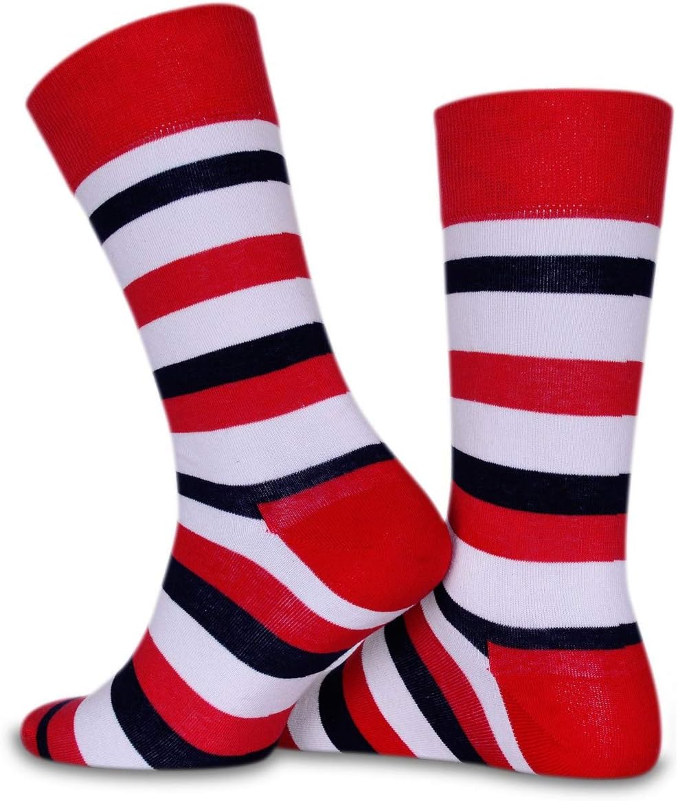 Striped Novelty Crew Socks