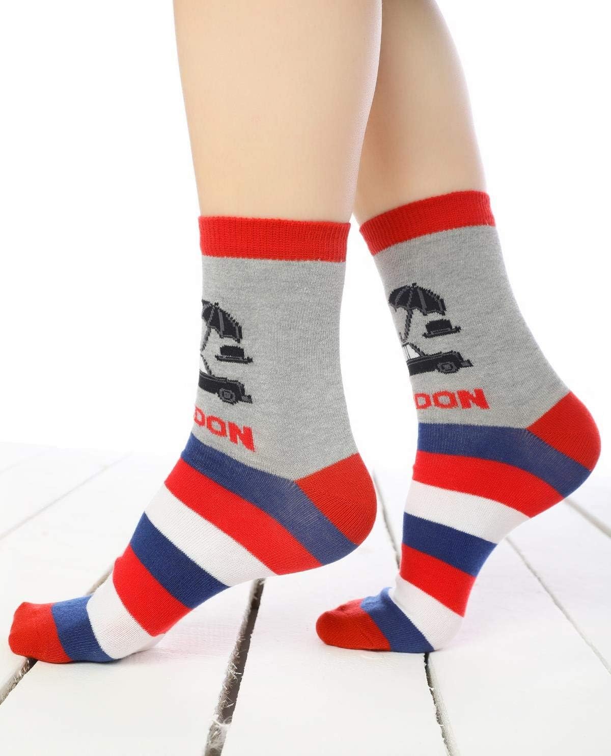 Colourful London-themed Socks | Unisex | Size 4-7