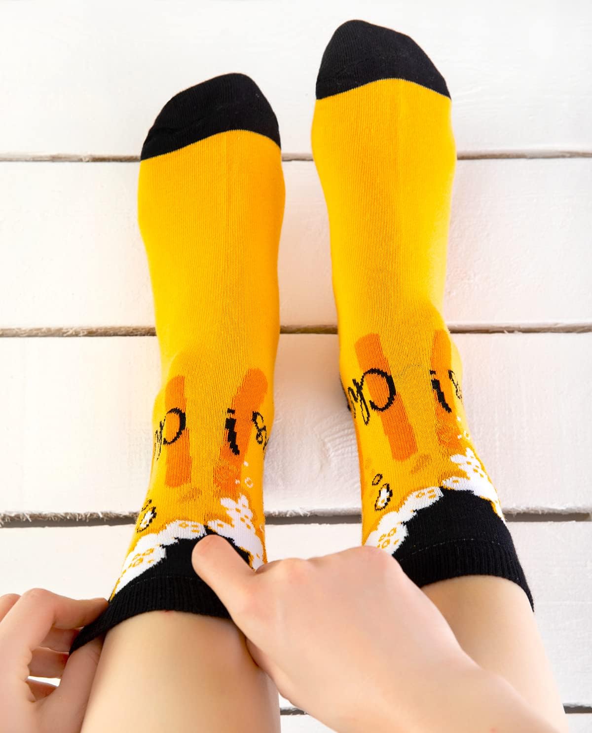 Beer Foam Funky Socks Cool Fun Novelty Socks