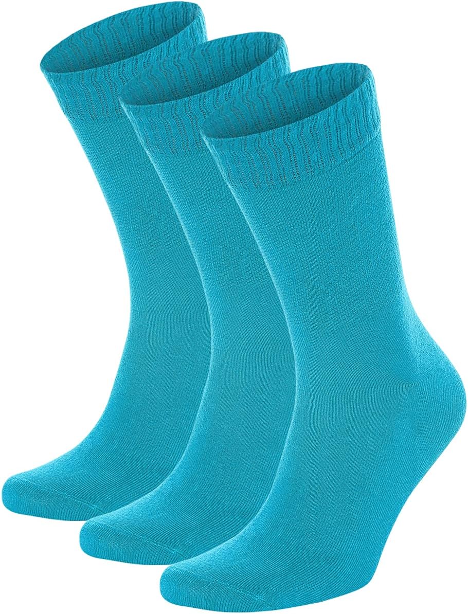 Bambu Crew Socks Petrol Blue