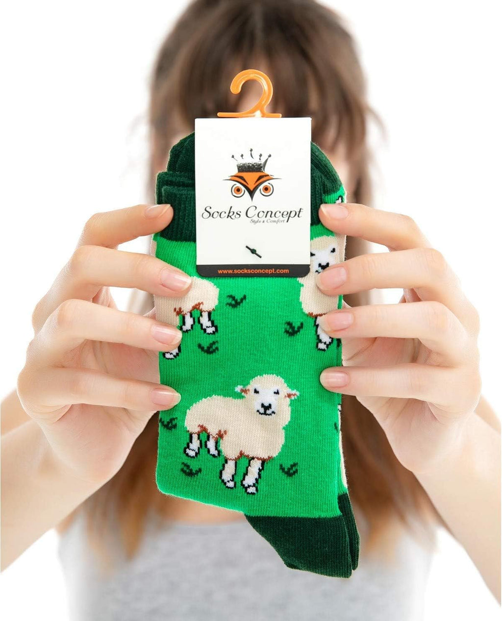 Baa Baa Sheep Funky Socks |Green